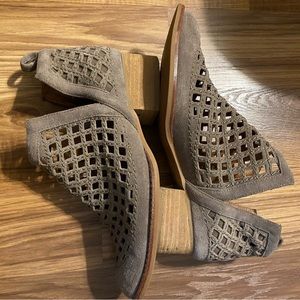 Jeffery Campbell Taggart Weave Leather Ankle Booties